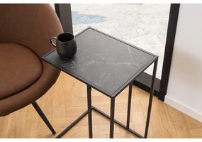 Tavolino con piano effetto marmo 43x35 cm Infinity – Actona