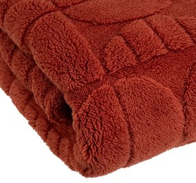 Coperta color mattone in micropile 130x160 cm Mid Century – Casa Selección