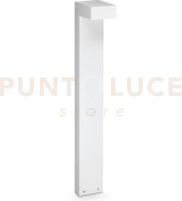 Sirio paletto led 3000k 13w  1100 lm ip65 h80cm bianco