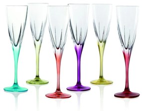 Set di 6 bicchieri da champagne Gemma - RCR Cristalleria Italiana