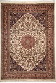 Sarouk Tappeto 360 x 250 Beige (Indian) Annodato A Mano