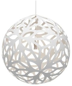 David Trubridge - Floral Lampada a Sospensione Ø80 Bianco 2 Lati David Trubridge