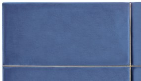 Letto matrimoniale con contenitore velluto blu 180 x 200 cm VERNOYES Beliani