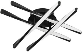 Eglo 75683 - Plafoniera LED ADEJE LED/19W/230V nera