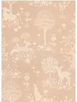 Majvillan Carta da parati Summer Fields - Dusty Pink