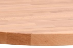 Piano per tavolo Ø30x1,5 cm rotondo in legno massello di faggio