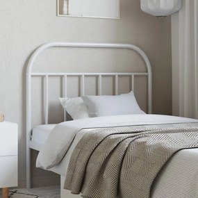 Testiera İn Metallo Bianco 100 Cm /