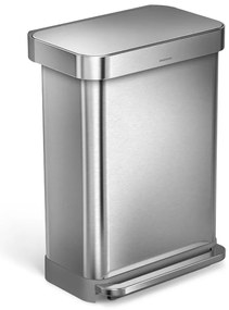 Cestino in acciaio a pedale 55 l - simplehuman