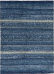 Loribaft Tappeto 210 x 150 Blu (Iran) Annodato A Mano