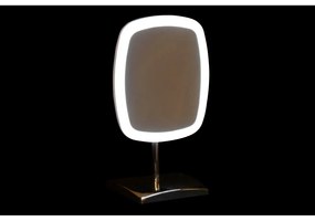 Specchio Ingranditore con LED DKD Home Decor Argentato Metallo (17 x 13 x 30,5 cm)