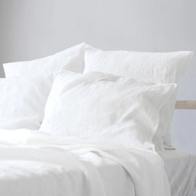 Set bianco per letto matrimoniale (copripiumino e federe) 200x220 cm - Linen Tales