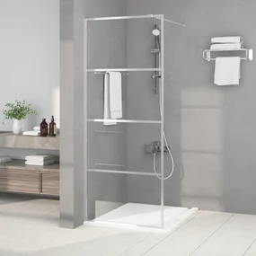Parete Doccia Walk İn Argento 80x195 Cm Vetro Trasparente Esg /
