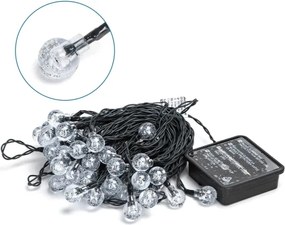 Aigostar - LED Solare catena decorativa 50xLED/8 funzioni 12m IP65 bianco caldo