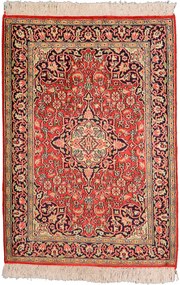 Cashmere Silk Tappeto orientale 90x70 Beige (Indian) Annodato A Mano