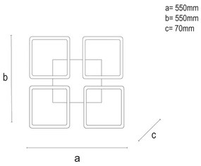 Plafoniera LED dimmerabile LED/95W/230V 3000-6500K + telecomando