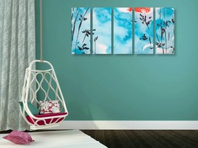 Quadri 5 pezzi – Pittura del cielo giapponese