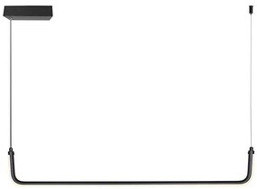 Lampadario LED a sospensione con filo LED/12W/230V 4000K 90 cm nero