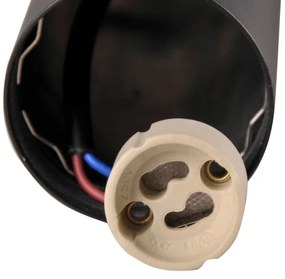 Faretto da parete PARIGI 2xGU10/10W/230V IP20 nero