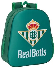 Zaino Scuola 3D Real Betis Balompié Verde 27 x 33 x 10 cm