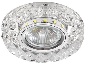 LUXERA 71074 - Plafoniera CRYSTALS 1xGU10/50W/230V + STRISCIA LED