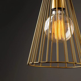 Lampada a sospensione color oro con paralume in metallo ø 20 cm Mezopotamya - Opviq lights