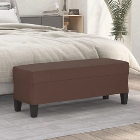 Panca Marrone 100x35x41 Cm İn Similpelle /