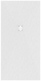 Piatto doccia in carbonato di calcio Horus bianco L 80 x L 160 x H 27 cm opaco effetto marmo