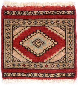 Bokhara Tappeto 30x30 Beige (Pakistan) Annodato A Mano