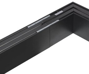 Angolo LED luminoso 8W per Lampade Lineari CCT Nero
