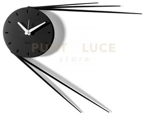 Orologio da parete di design traslo nero