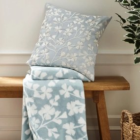 Coperta blu in vello 200x240 cm Brooke Floral – Catherine Lansfield