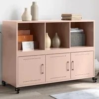 Credenza Rosa 100,5x39x72 cm in Acciaio Laminato a Freddo 846735