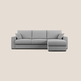 Dream Divano letto angolare in tessuto smacchiabile T05 grigio