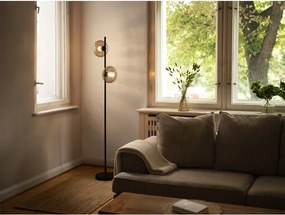 Osram - Lampada a piantana DECOR SMOKE 2xE14/12W/230V nero/grigio fumé