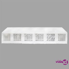 vidaXL Tenda per Festa da Giardino Bianca 12 x 6 m