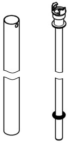 GROHE 48515000 - Barra per sistema doccia, cromo lucido