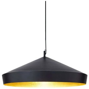 Tom Dixon - Beat Flat LED Lampada a Sospensione Matt Black/Brass