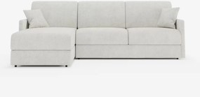 Tommy Divano Letto con penisola contenitore - design minimal e sfoderabile in tessuto smacchiabile simil cotone T33