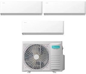 Hisense - Condizionatore Trial Split uni hb 9+9+9 con 3AMW62U4RJC R-32 Wi-Fi Integrato