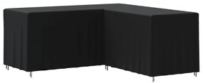 Copertura Per Divano A L Nera 215x215x80 Cm 420d Oxford /