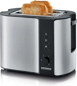 Severin AT 2589 - Tostapane a due fessure 800W/230V acciaio inox/nero