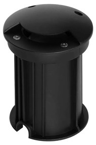 Faretto Carrabile Monodirezione MR16 IP67 Acciaio INOX 12/24V Nero Colore Nero