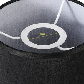 Brilagi - Paralume universale NUBILA E27 15,5x14 cm antracite