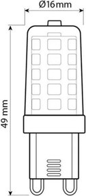 Brilagi - Lampadina LED G9/4W/230V 3000K