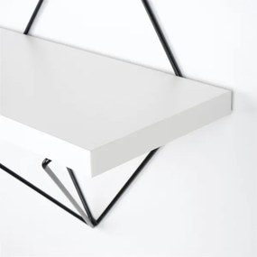 SET 2x Mensola da parete 14x30 cm bianca