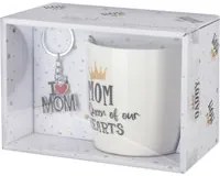 Set regalo mamma tazza 380 ml e portachiavi