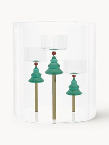 Candelabro fatto a mano in vetro borosilicato Christmas Tales