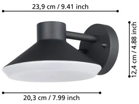 Eglo 900688 - Applique a LED da esterno NINNARELLA 1xGU10/4,6W/230V IP44