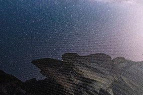 Stampa su tela – Cielo stellato sopra le rocce