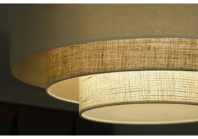 Duolla - Plafoniera LED LUNETA LED/26W/230V diametro 60 cm 4000K color crema/marrone